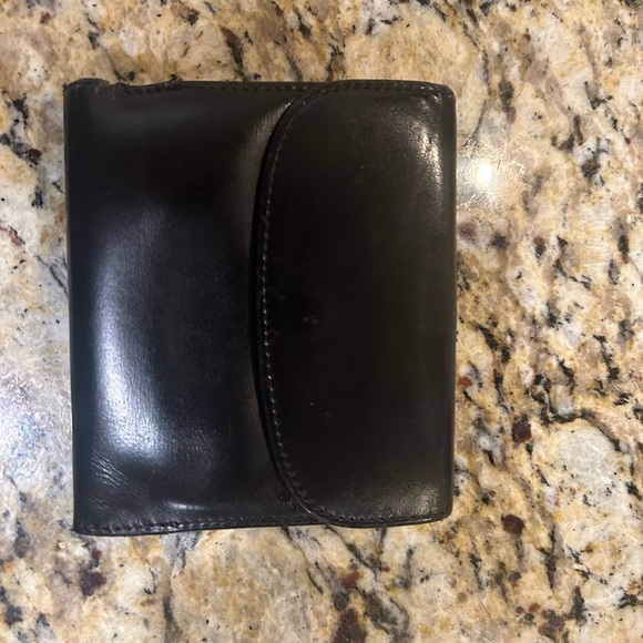 GUCCI Gold G Logo Bi-fold Leather Wallet Italy - Picture 2 of 12